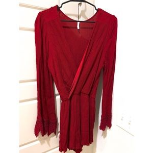 Sage long sleeve romper